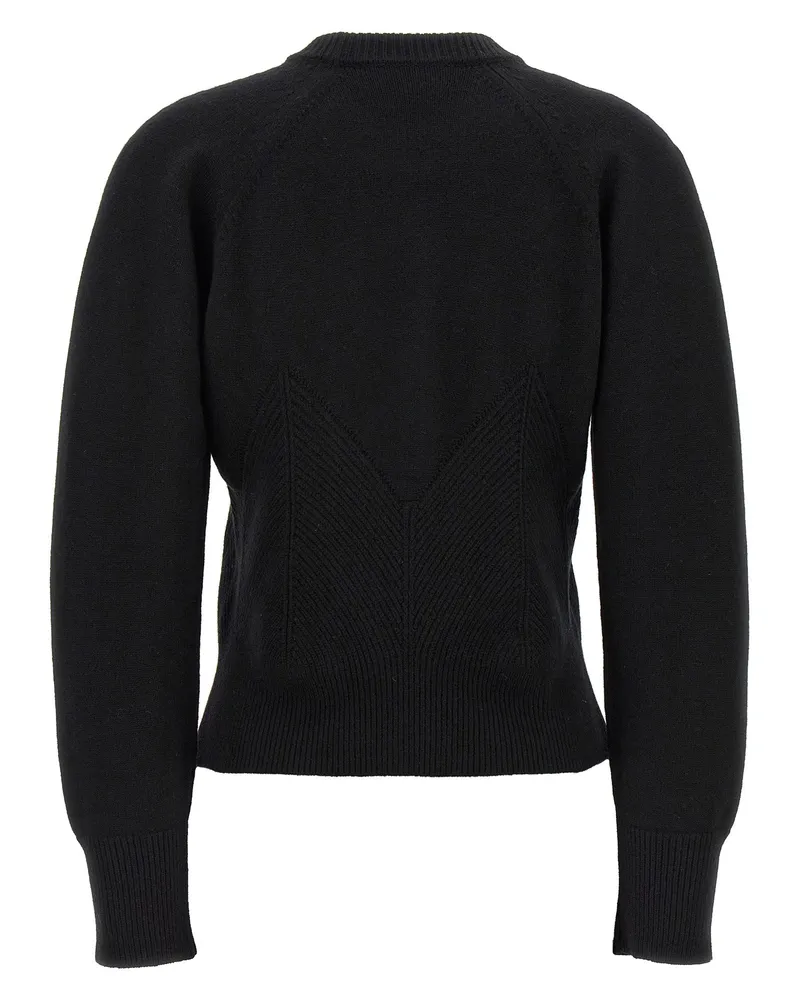 Alexander McQueen Women's Black Wool Cardigan Clothing Black