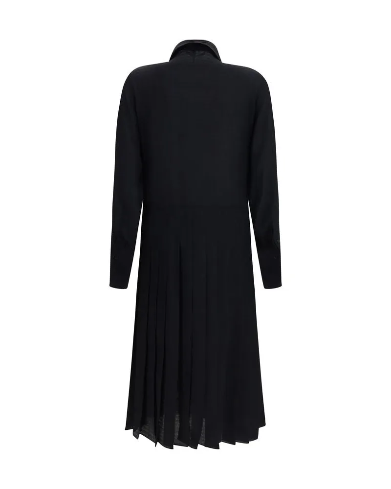 Fendi Women's Black Silk Casual Dress Black