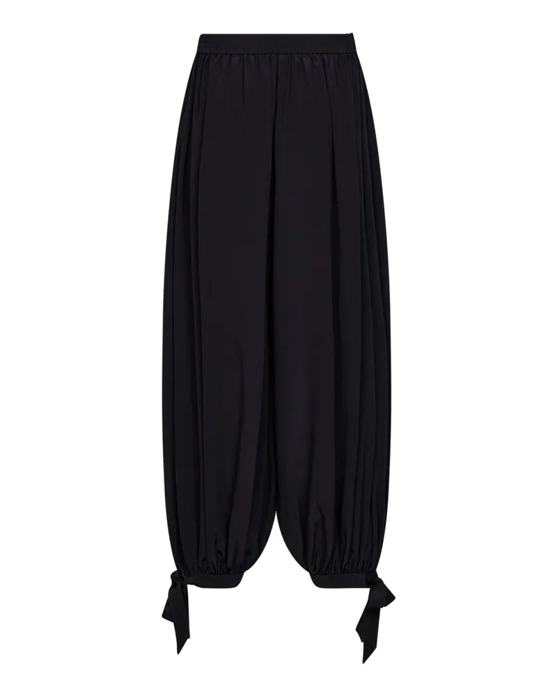 Chloé Women's Trousers Silk Crêpe De Chine Black 