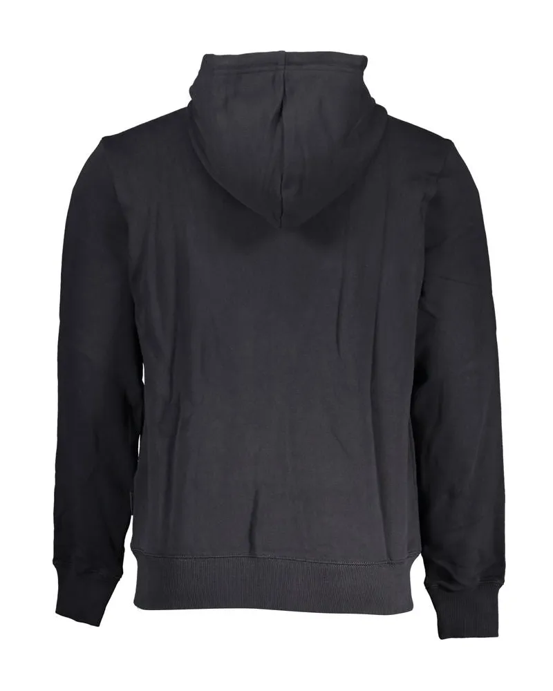 Napapijri Logo-Embroidered Cotton Sweatshirt — Black Black