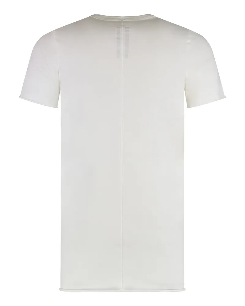 Rick Owens Men's Cotton Crew-Neck T-Shirt White T-Shirts And Polos White