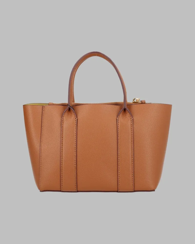 Marc Jacobs Work Calfskin Leather Top Handle Bag — Buff Buff