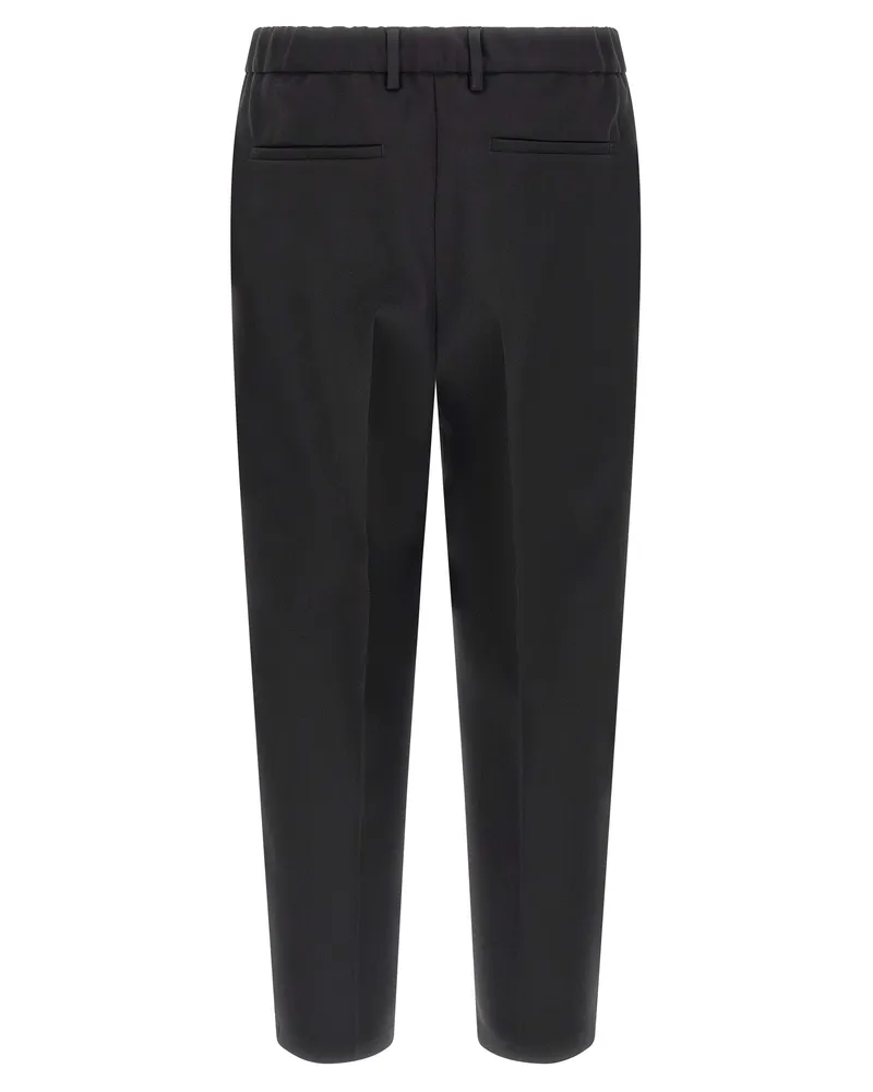 Jil Sander Men's Black Polyester Dress Pants Black