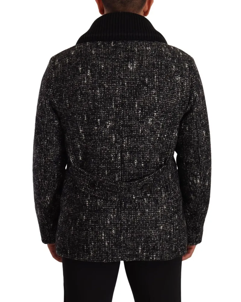 Dolce & Gabbana Wool and Alpaca Double-Breasted Blazer — Black Black