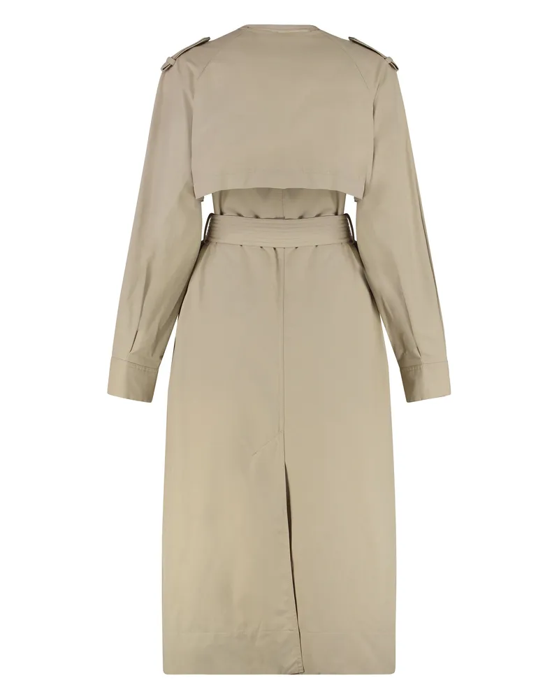Moncler Women's Gourdon Trench Coat Beige Shell: Cotton & Raincoats Beige
