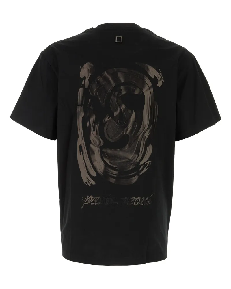 Wooyoungmi Mens T-Shirt Black Cotton T-shirts And Polos Black