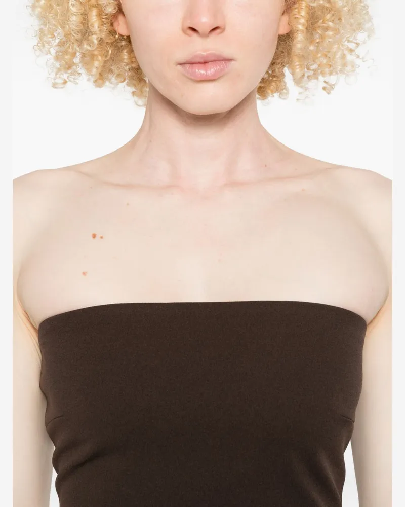 Solace London Dress — Brown Brown