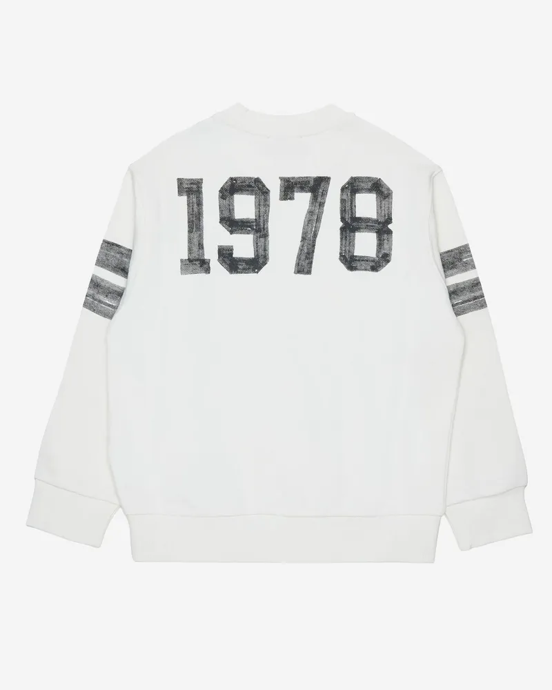 Diesel Boys' Cotton Sweatshirt With Logo White Main: Cotton; Rib: Hoods & Sweatshirts White