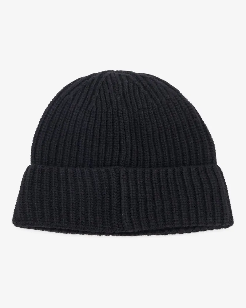 Stone Island Men's Hat Geelong Virgin Wool Black Black