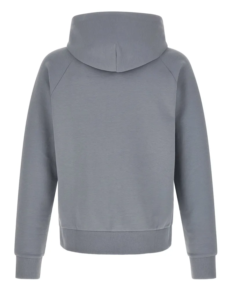 HUGO BOSS Cotton-Canvas Hoodie — Gray Gray