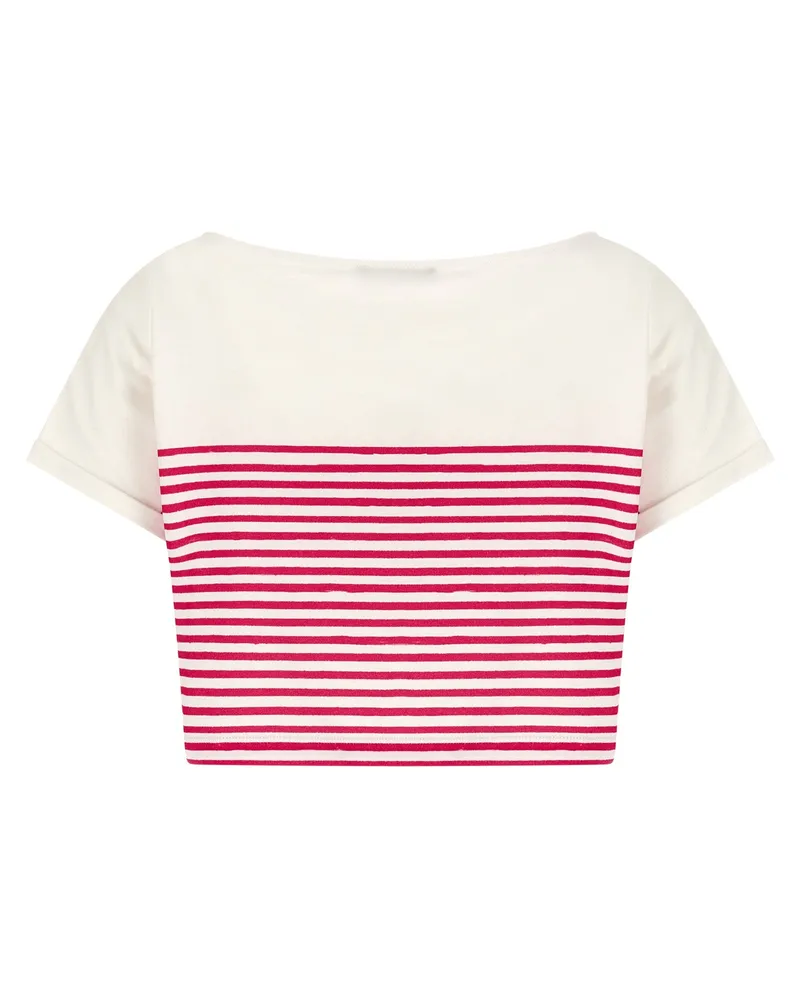 Balmain Women's Fuchsia Cotton T-Shirt Pink