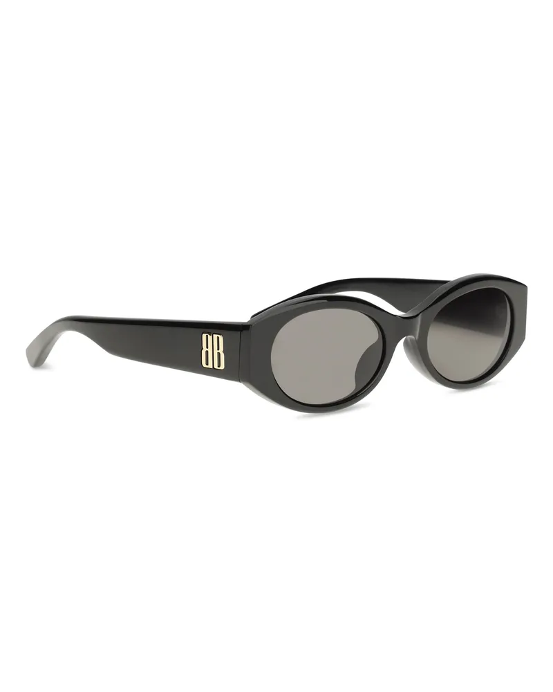 Balenciaga Women's Sunglasses Af Rotondi Nano Black Acetate Black
