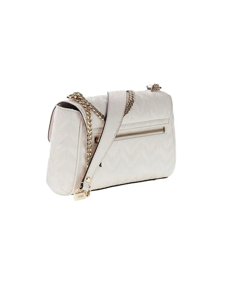 Guess Women's Crossbody Bag Off White Polyurethane - Crossbody-Bags White