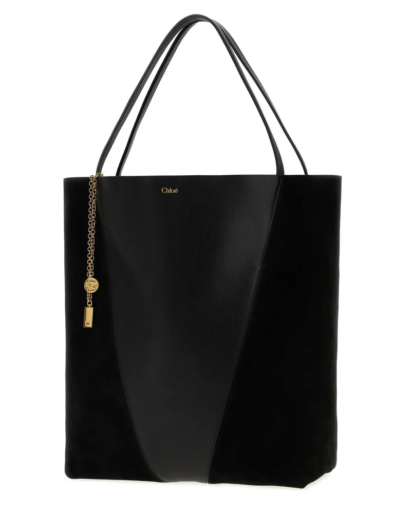Chloé Leather Shoulder Bag — Black Black