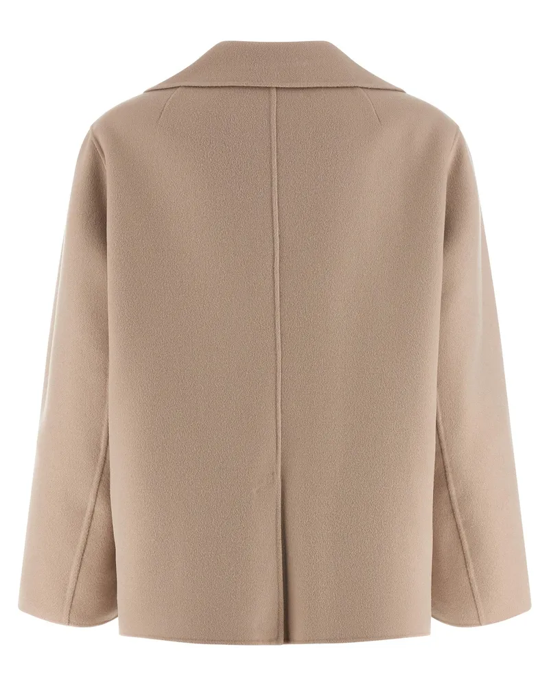 Max Mara Women's Beige Virgin Wool Blazer Clothing Beige