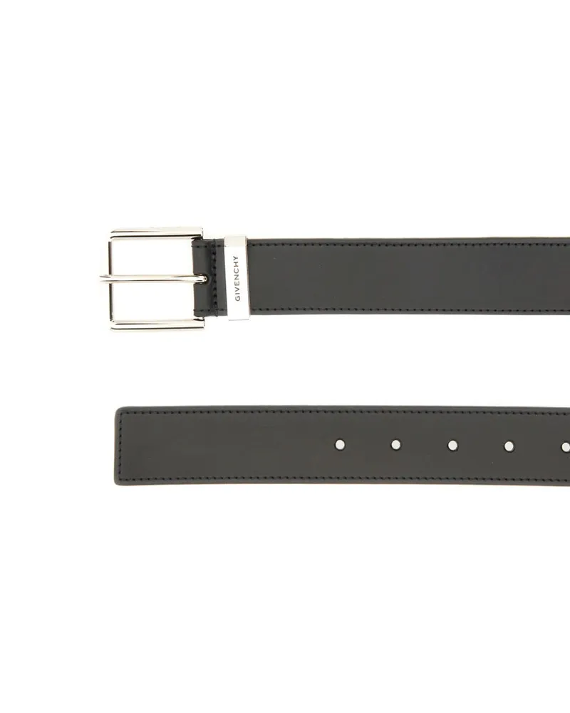 Givenchy Leather Belt — Black Black