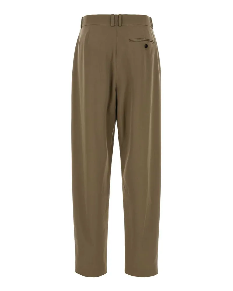 The Row Women's Army Green Wool Gianni Pant Armybeige Exterior: Pantaloni Trousers Beige