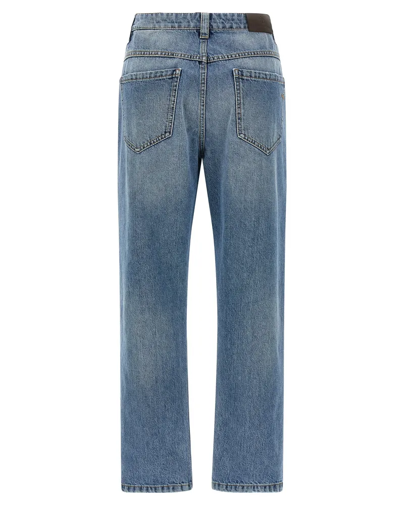 Brunello Cucinelli The Straight Leg Jeans — Blue Blue