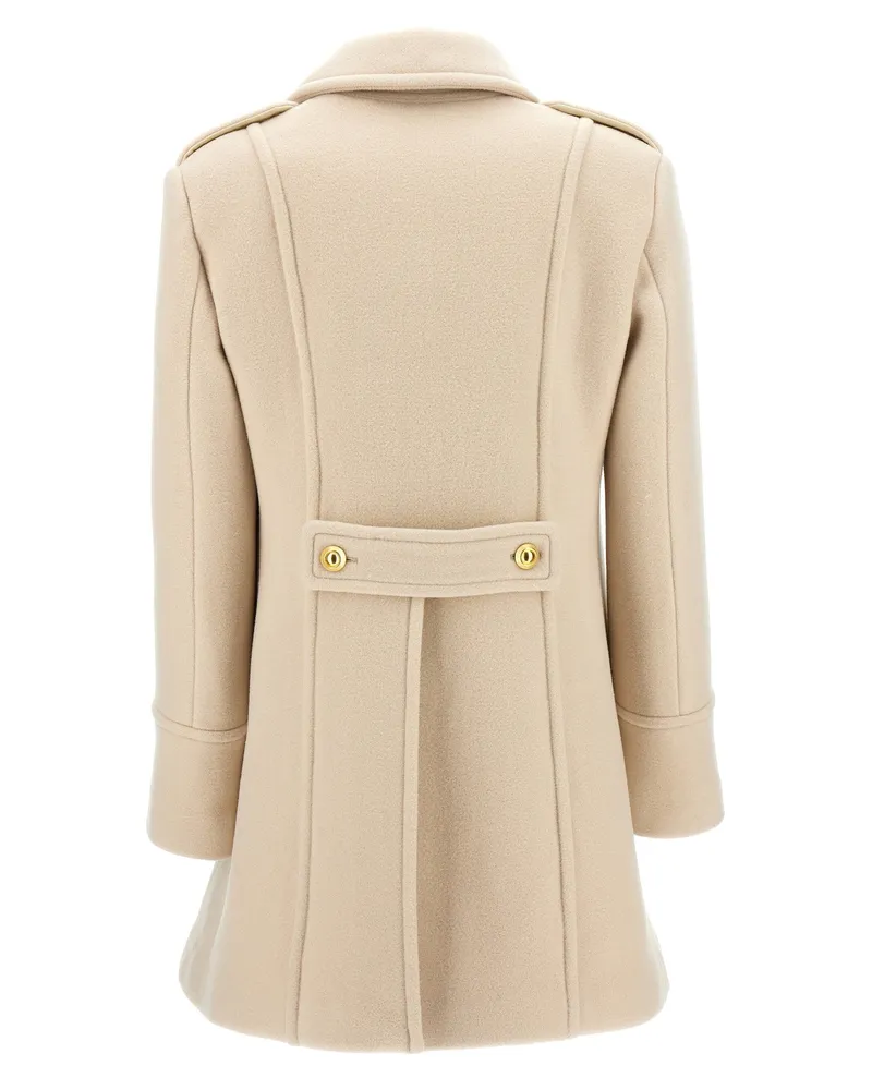 Tom Ford Wool and Cashmere Single-Breasted Coat — Beige Beige