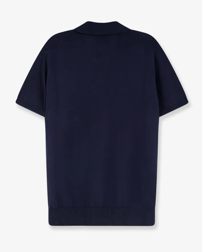 Alpha Studio Men's Polo Shirt Cotton Blue T-shirts And Polos Navy