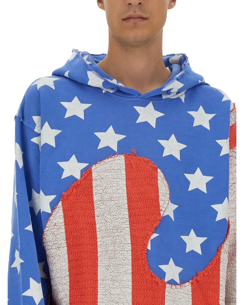 ERL Stars and Stripes Swirl Sweatshirt — Multicolor Multicolor