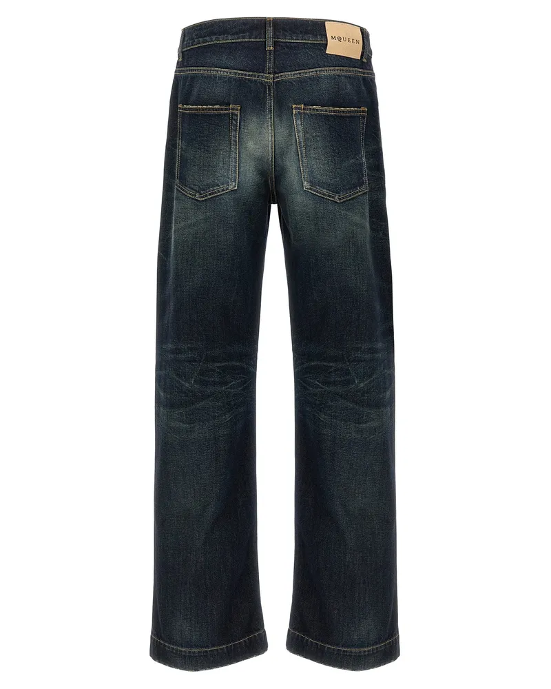 Alexander McQueen Men's Blue Cotton Jeans Denim Clothing Blue