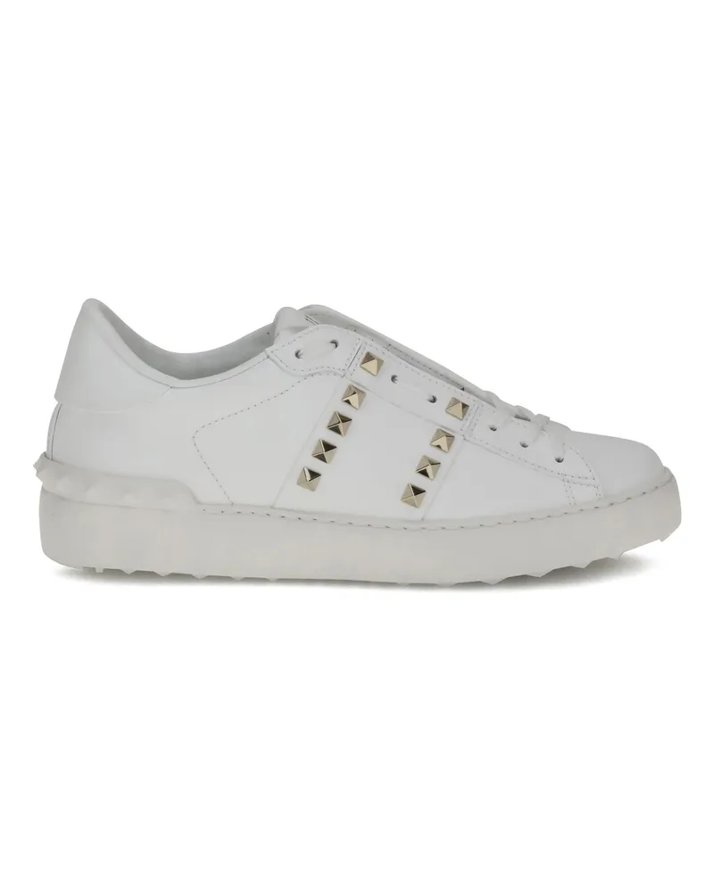 Valentino Garavani Women's Sneakers Rockstud Untitled White Calfskin White-White-White Trainers White/white/white White