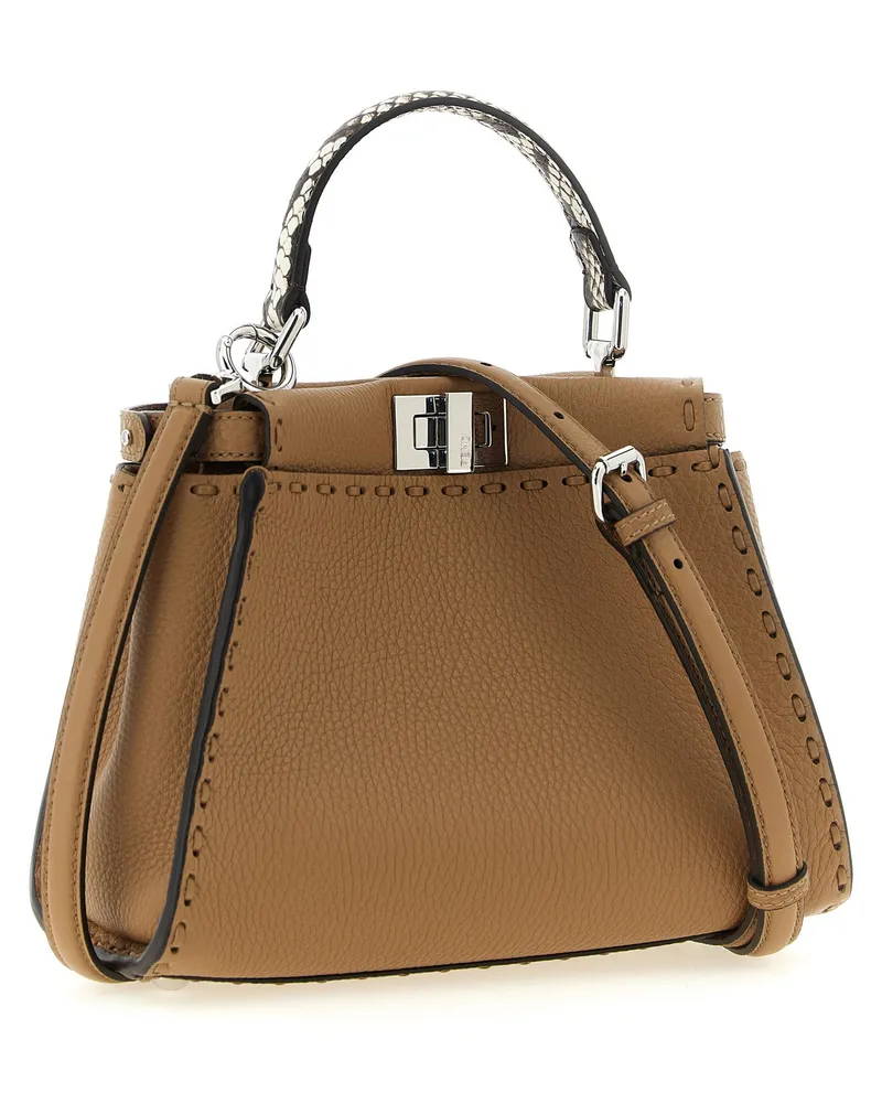 Fendi Peekaboo Top Handle Bag — Tan Tan