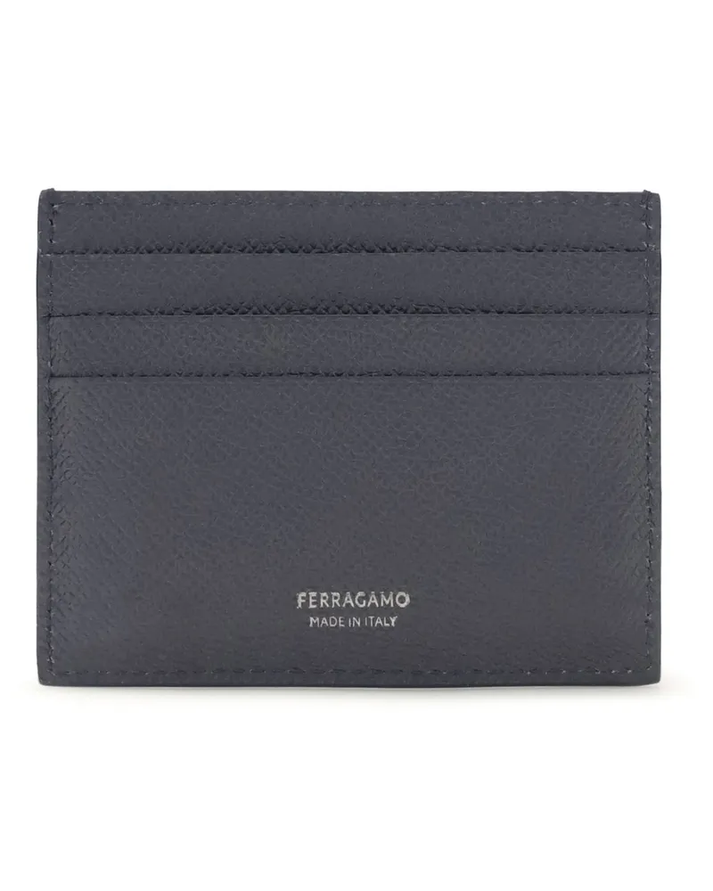 Ferragamo Gancini Card Case — Navy Navy