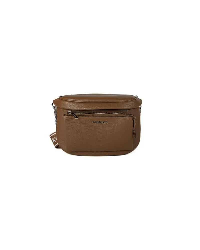 Michael Kors Women's Sling Pack Driftwood Polyurethane Bags - Shoulder-Bags Brown