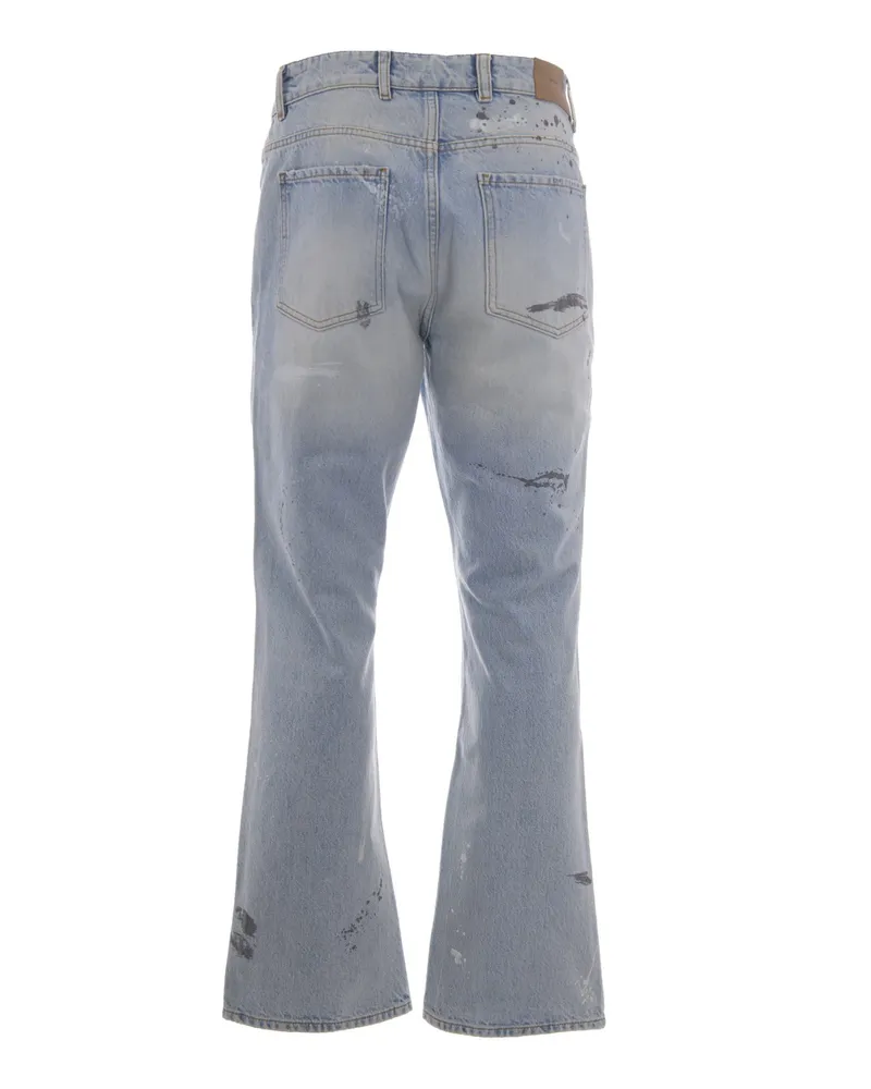 REPRESENT Men's Jeans Painted Coastal Blue Cotton Blue