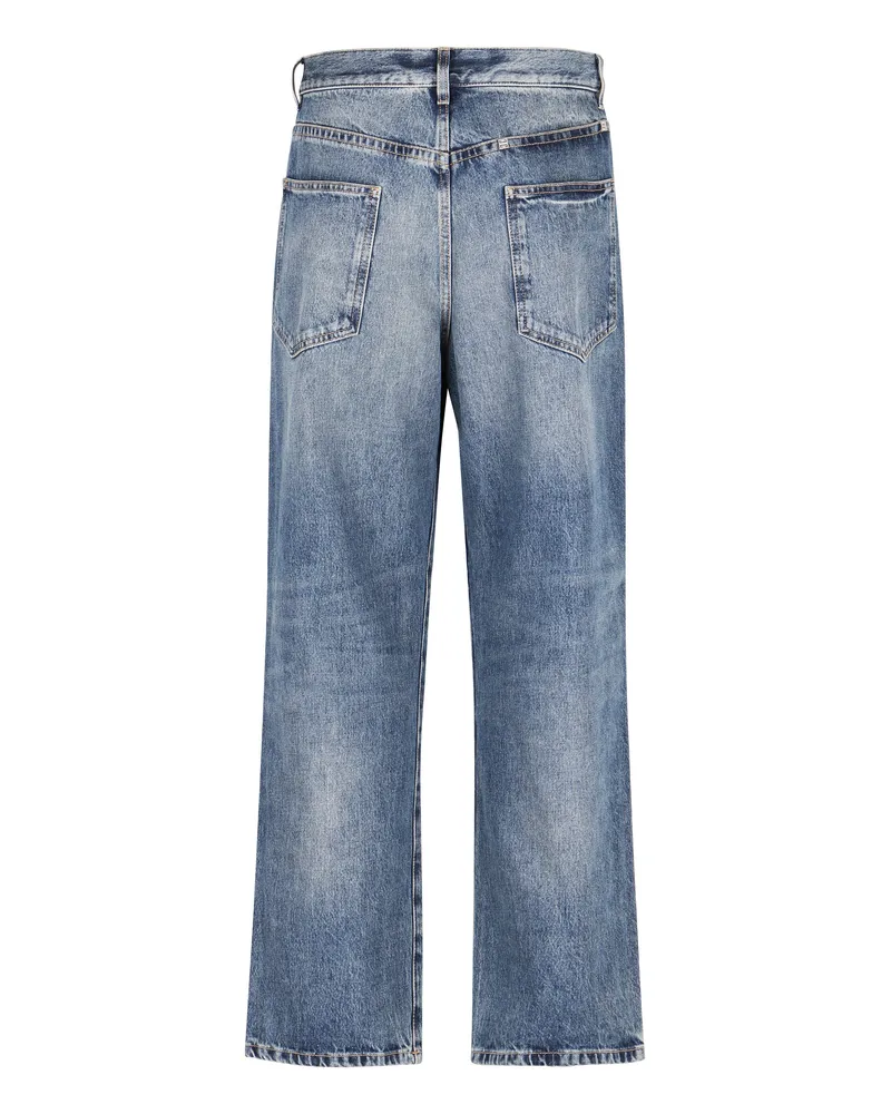 Givenchy Men's Straight Leg Jeans Denim Cotton Regular & Straight-Leg Blue