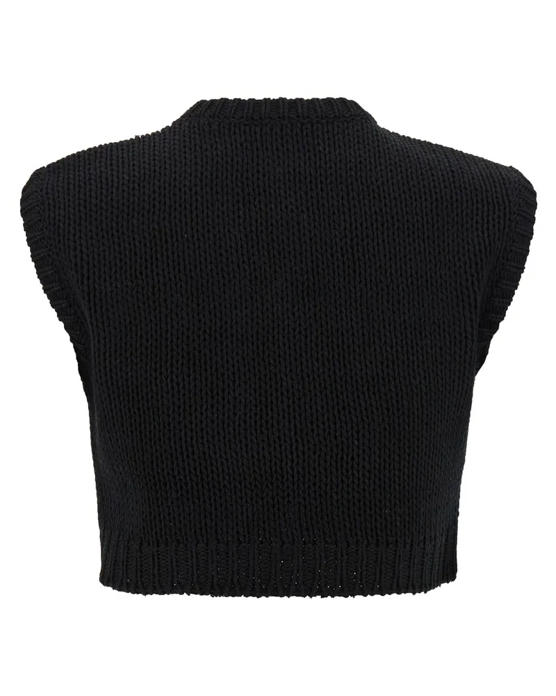 Max Mara Women's Black Cotton Cardigan Clothing Black