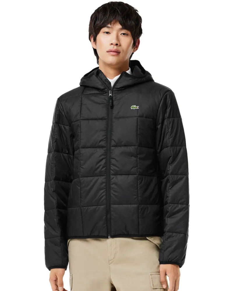 Lacoste Men's Logo Waterproof Puffer Jacket Black Clothing > Coats Black