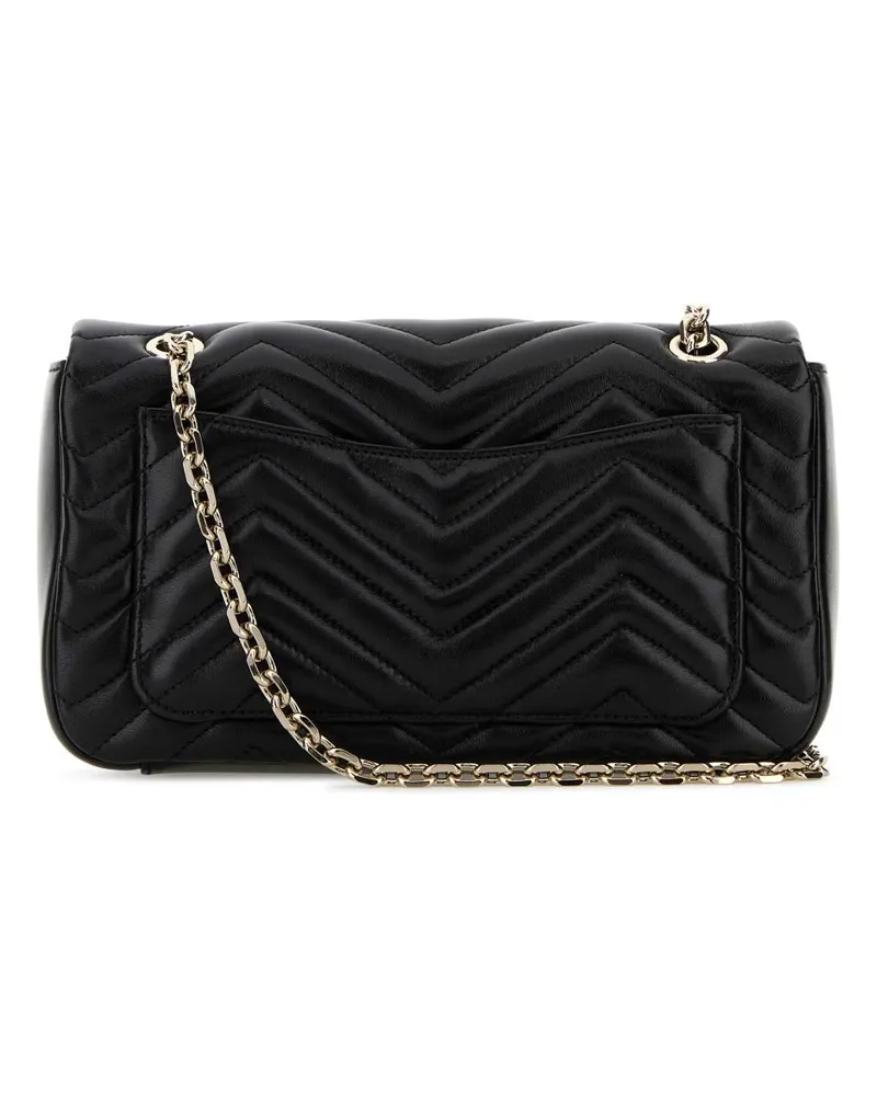 Gucci Women's Black Nappa Leather Medium Gg Marmont Shoulder Bag Blackblackblack Borse A Tracolla Black