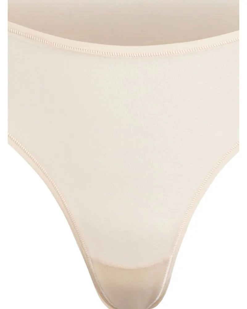 032c Minimalist Cut Thong Briefs — Beige Beige