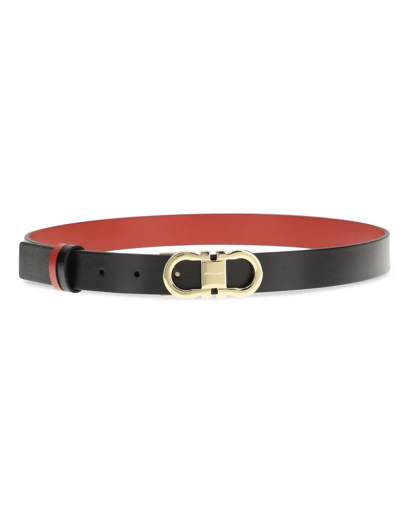 Ferragamo Gancini Belt — Black Black