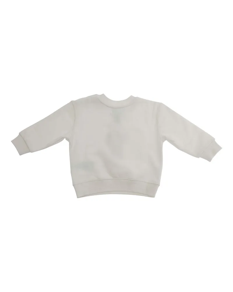 Ralph Lauren Unisex Crewneck Sweatshirt, White Cotton Hoods & Sweatshirts White
