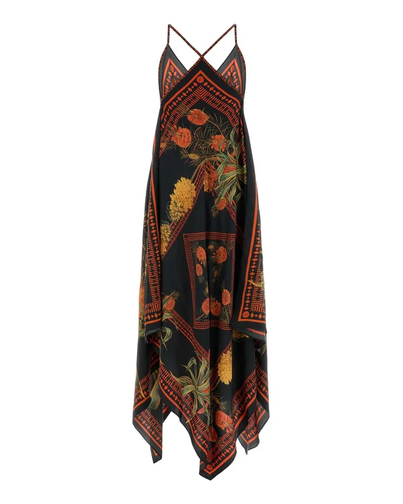 Blumarine Multiblackorange Exterior: Viscose Abiti Dress Black