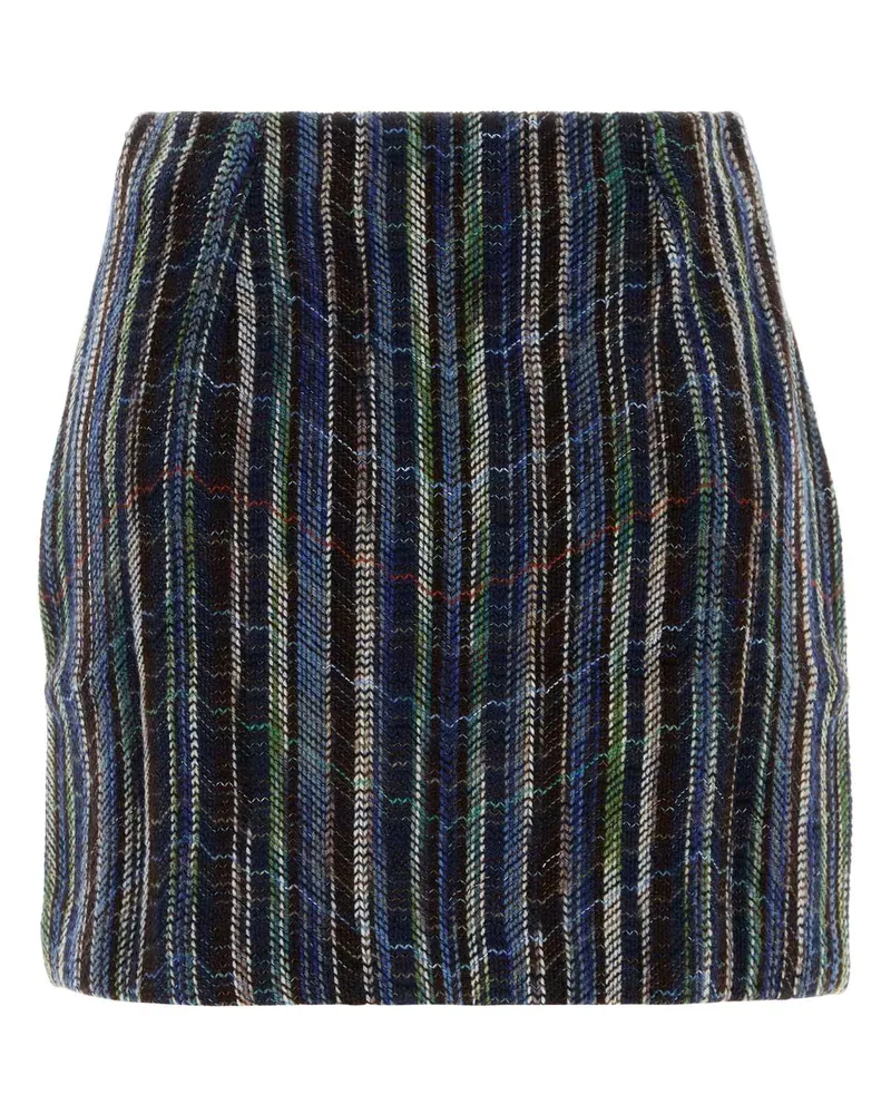 Missoni Women's Embroidered Wool Blend Mini Skirt Multiblu Exterior: Viscose Gonne Multicolor