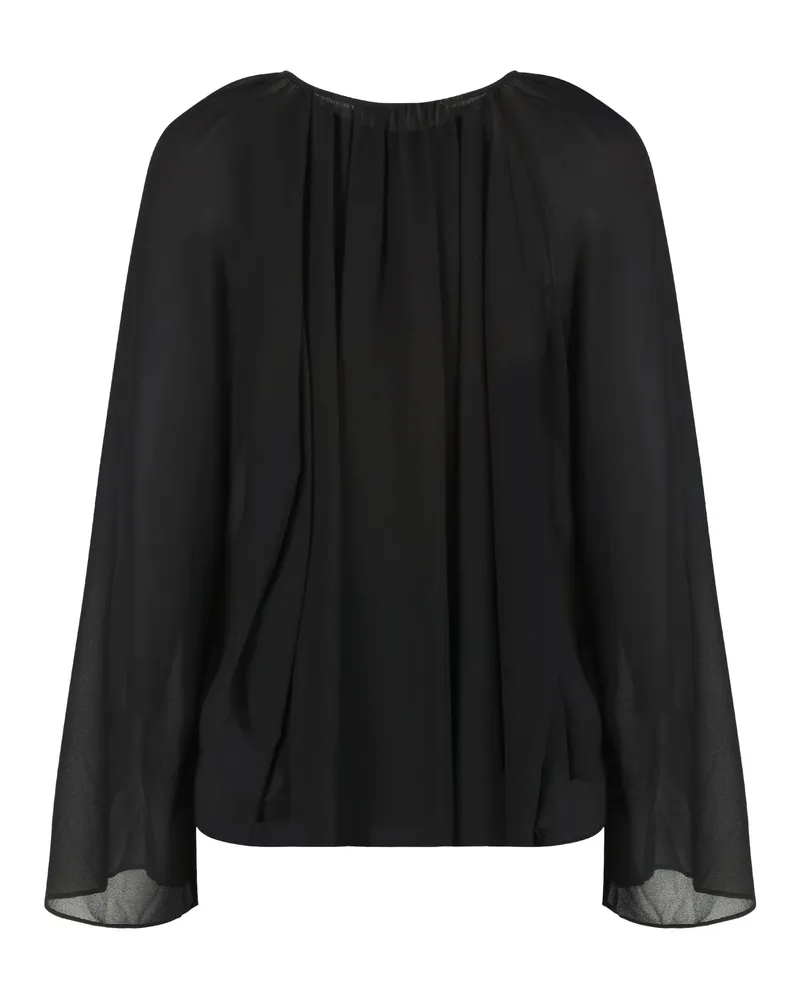 Michael Kors Women Blouse Crêpe Black Polyester Blouses Shirt Black