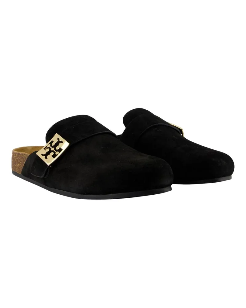 Tory Burch Women's Mellow Sandals -  Leather Black Calfskin Shoes Mules Black
