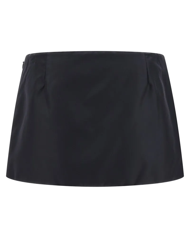 Miu Miu Padded Nylon Shorts — Black Black