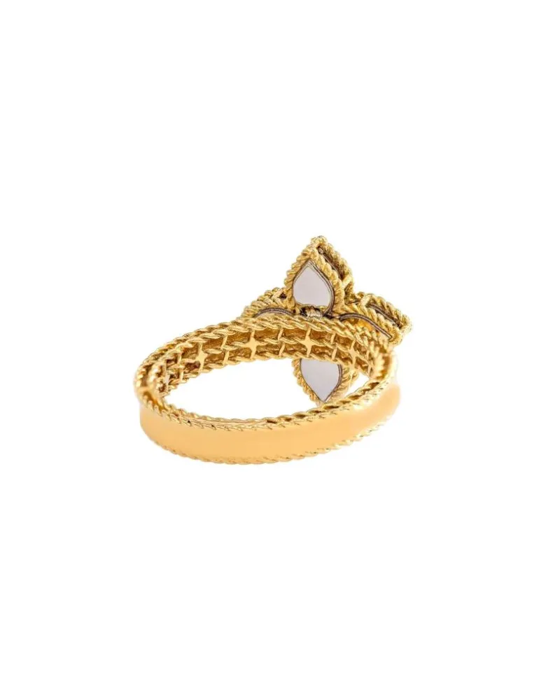 Roberto Coin 18kt Yellow Gold Princess Flower Diamond Ring Aw25 M Gold