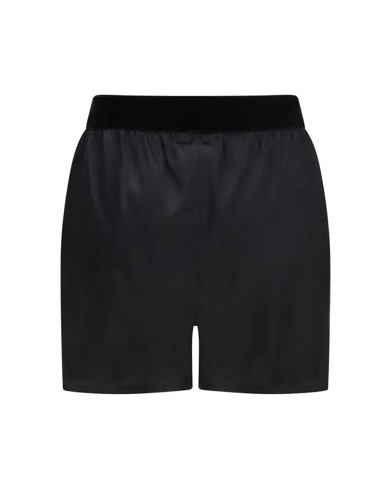 Tom Ford Women's Black Silk Bermuda Shorts Black