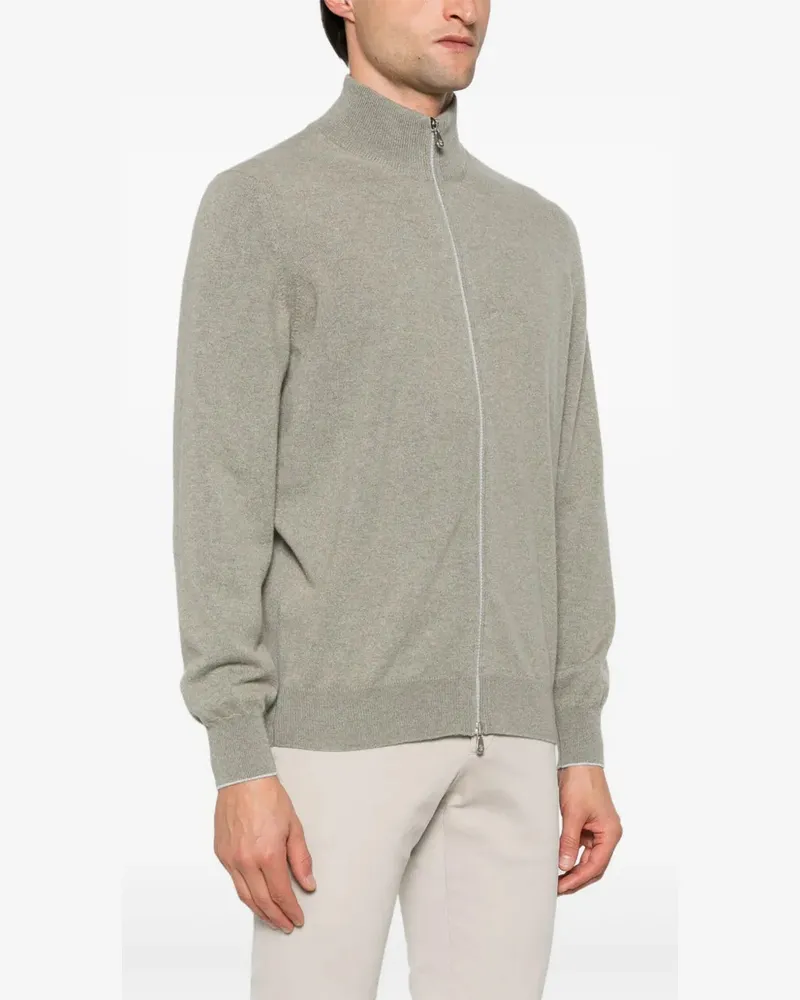 Brunello Cucinelli Women's Cashmere Cardigan Aw25 M Beige
