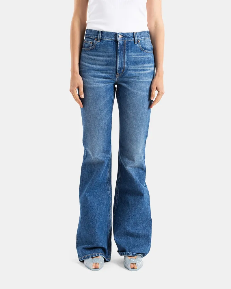 Chloé Women's Blue Denim Flare Jeans Blue