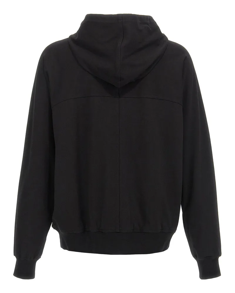 Rick Owens Organic Cotton Windbreaker Hoodie — Black Black