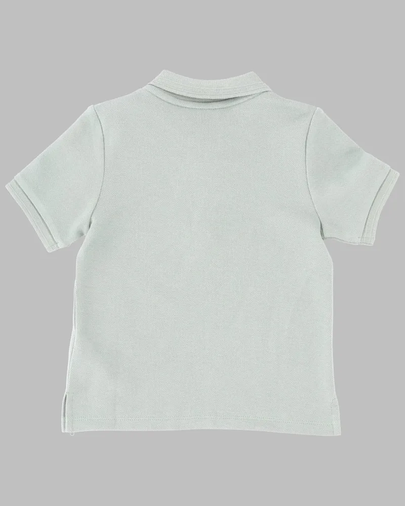 HUGO BOSS Short-Sleeve Cotton Polo — Green Green