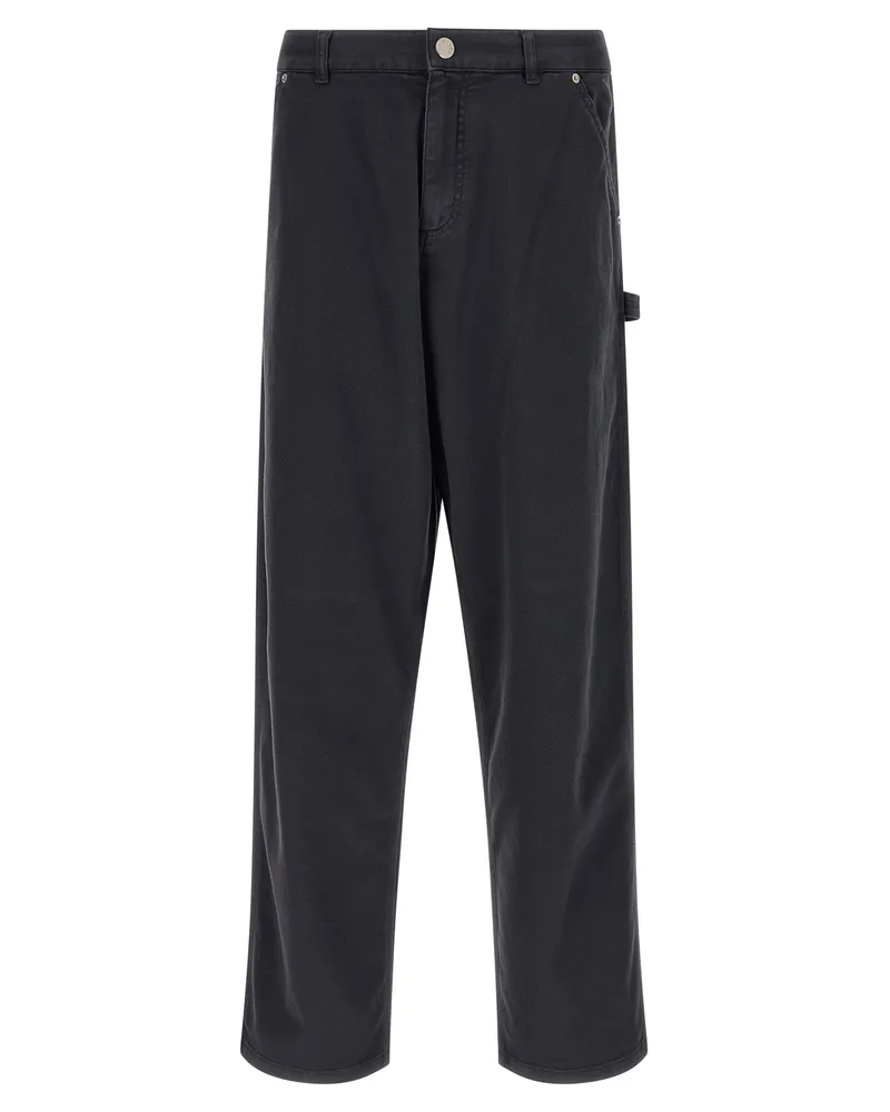 Moncler Cotton Gabardine Cargo Pants — Black Black